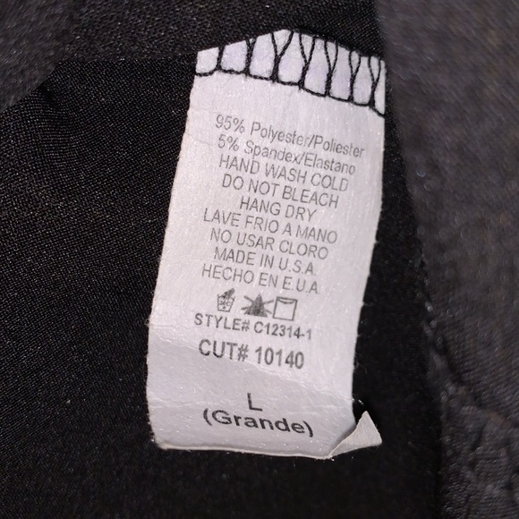 Jodifl Faux Leather Animal Print Top Size Large - Picture 3 of 4